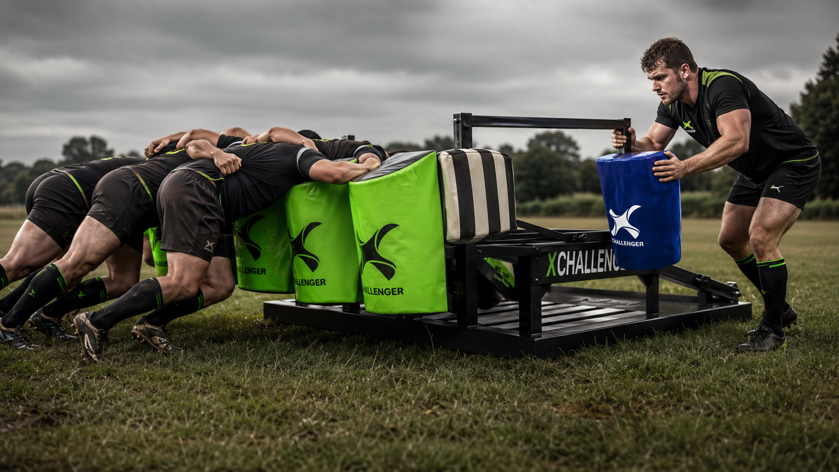 Rugby scrum sled training